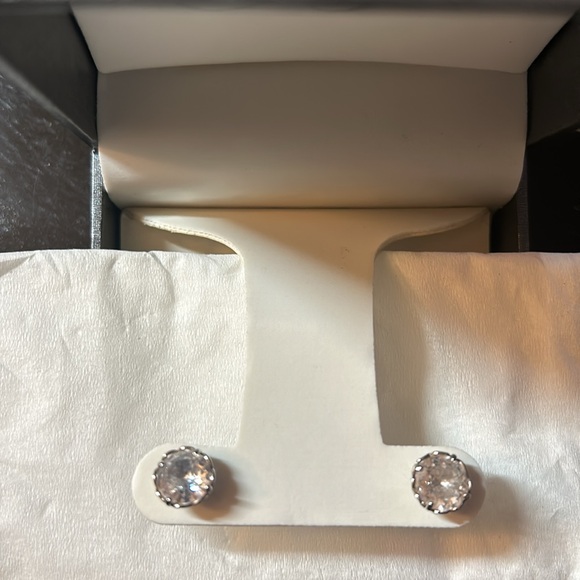 Original Kate Spade New York, round cubic zirconia earrings. Great condition. - Picture 5 of 5